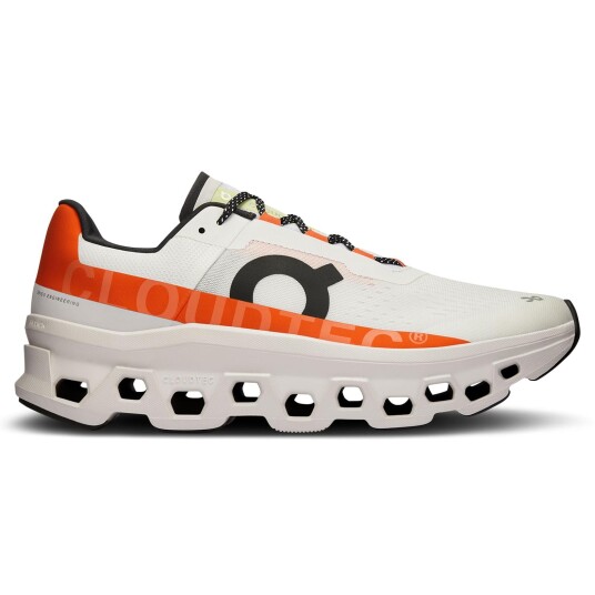 On Cloudmonster Undyed White/Flame Undyed White/Flame 40,5