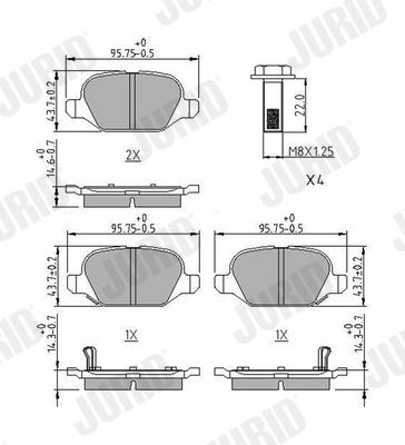 Bremseklosser JURID 573427J Bremseklosser JURID 573427J