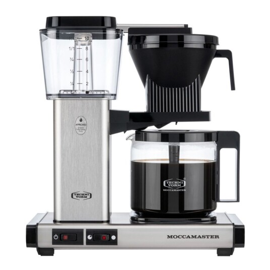 Moccamaster Automatic Kaffetrakter 1,25L Børstet Sølv med Auto Off Moccamaster Automatic Kaffetrakter 1,25L Børstet Sølv med Auto Off