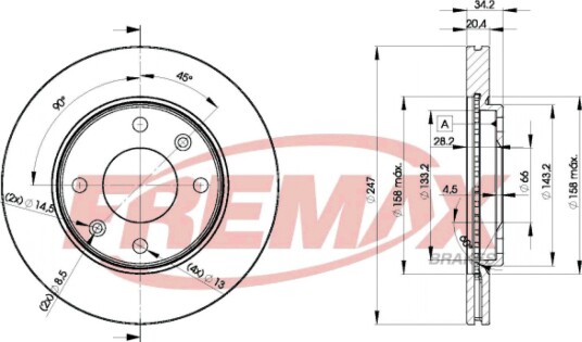 Bremseskive FREMAX BD-4694