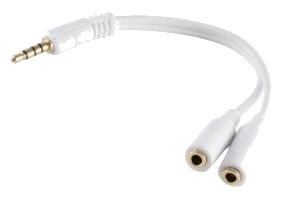 Shiverpeaks Bs33120 3.5Mm Hankjønn 2 X 3.5Mm Hunkjønn 0,2 M Hvit