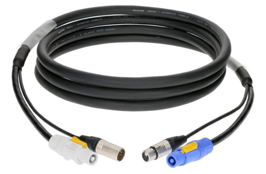 Klotz H1a55na005 Dmx Hybrid Xlr 5p M-F And Powercon B-A 3 X 1.5 Mm2 5m