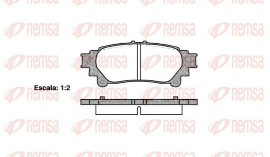 Bremseklosser REMSA 1395.00 Bremseklosser REMSA 1395.00