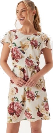 Ida Sjöstedt Nadia Dress Creme Red Floral 42 Ida Sjöstedt Nadia Dress Creme Red Floral 42