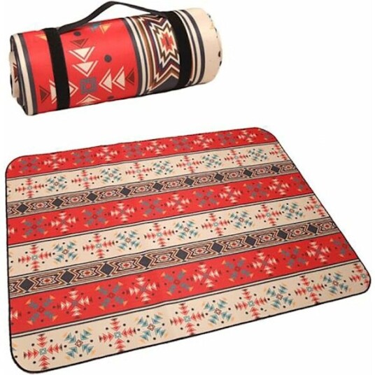 Pikniktepper Utendørs Kastteppe Tykk Camping Piknikmatte Foldbar for Camping Reise Strand Hage Park 150 1