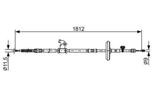 Bremsewire BOSCH 1 987 482 503 Bremsewire BOSCH 1 987 482 503
