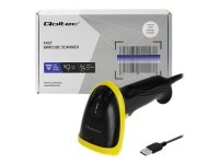 Qoltec  Strekkodeskanner  håndholdt  200 skann/sek  dekodet  USB