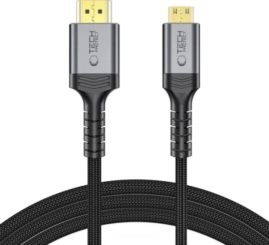 Tech-Protect UltraBoost Mini HDMI til HDMI 2.1-kabel 2 m 8K 60Hz - Svart