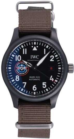 IWC Herreklokke IW324712 Pilots Sort/Lær Ø41 mm