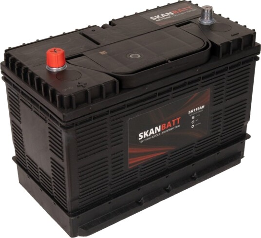SKANBATT Fritidsbatteri 12V 115AH 800CCA (330x172x222/242mm) +midtstilt.