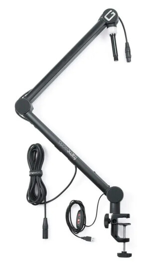 Gator Frameworks Broadcast Boom Mic Stand Led