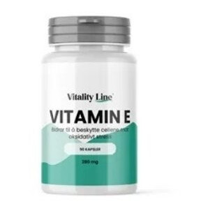 Vitality Line vitamin E 280 mg 90 kapsler Vitality Line vitamin E 280 mg 90 kapsler
