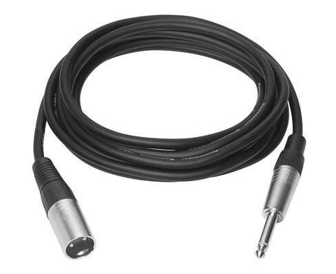 VivoLink - Lydkabel - XLR3 hann til stereojakk hann - 10 m - svart