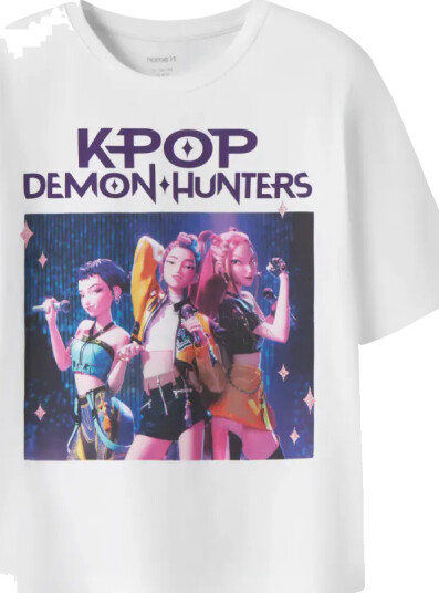 Name It KPOP Huntrix t skjorte til barn bright white 134/140 134/140 Name It KPOP Huntrix t skjorte til barn bright white 134/140 134/140