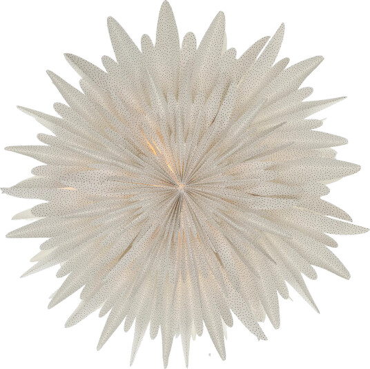 Scandi Living Luna adventsstjerne hvit med prikker Ø80 cm Scandi Living Luna adventsstjerne hvit med prikker Ø80 cm