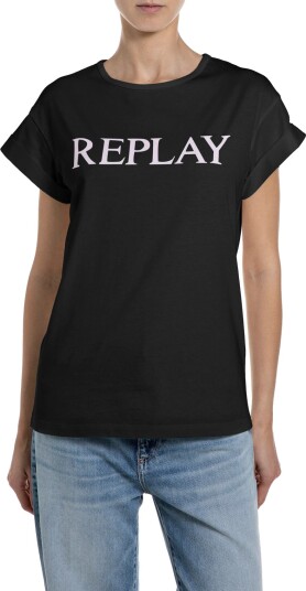 Replay Regular Jersey T Shirt Black Black L