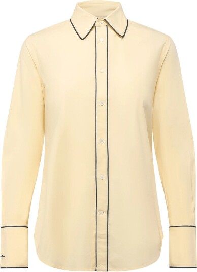 Polo Ralph Lauren Stretch Slim Fit Stretch Cotton Shirt T BIRD YELLOW 38
