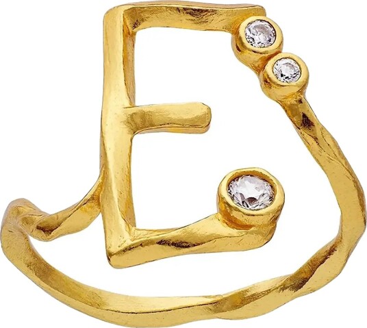 Maanesten E Alphabet Ring Gold 51 Maanesten E Alphabet Ring Gold 51