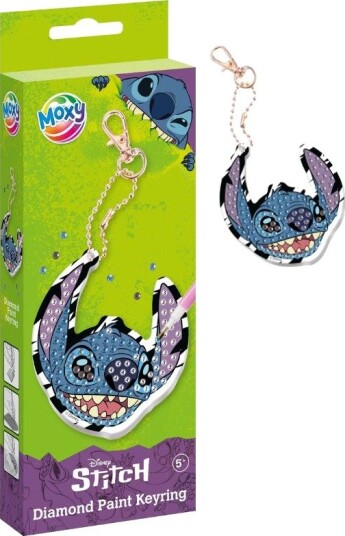 Disney Lilo & Stitch Diamond Painting Nøkkelring Hobbysett For Barn