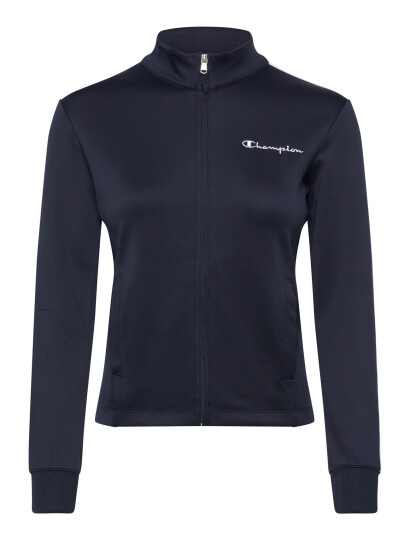 Champion Full Zip Hoodie Sweatshirt   Navy   L