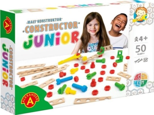 Junior Træ Konstruktionsbyggesæt 50 Dele