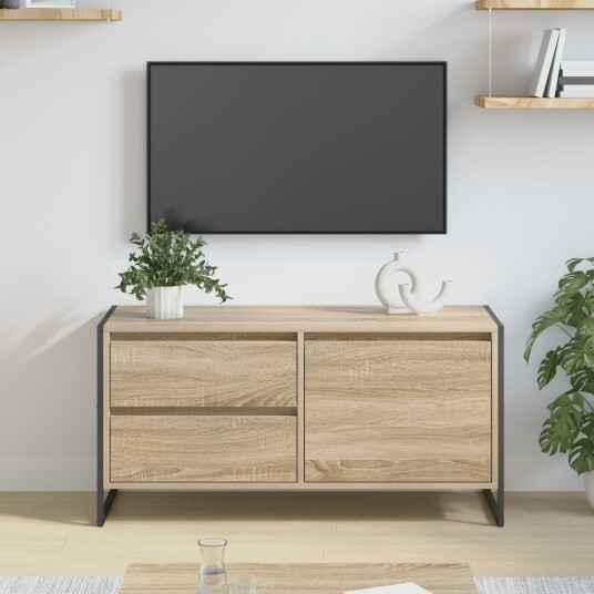  TV skap med skuff Sonoma 100 x 36 x 49.5 cm Konstruert tre