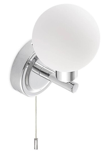 Lindby Zaniba vegglampe, krom