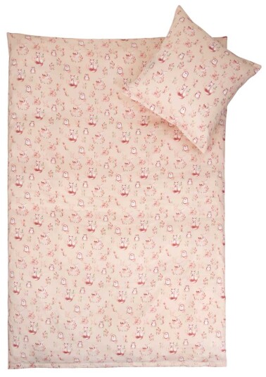 Borg Living Junior sengetøy 100x140 cm 100% Bomullssateng Animals wood​​​​​​​