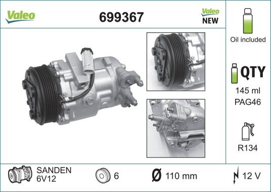 AC kompressor VALEO 699367