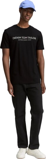 Tom Tailor Printed T Shirt Black XL