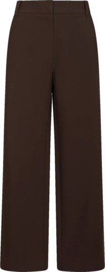 Urban Pioneers Dame Bukser Wide Trousers i Brun med Vid Ben Silhuett
