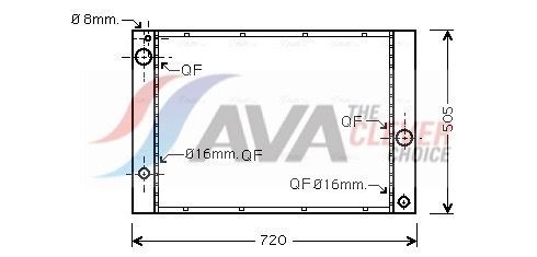Radiator AVA Clever Choice BWA2338