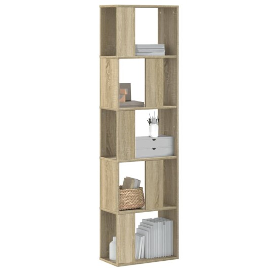 Bokhylle 5 etasjer sonoma eik 45x23,5x162,5 cm konstruert tre Bokhylle 5 etasjer sonoma eik 45x23,5x162,5 cm konstruert tre