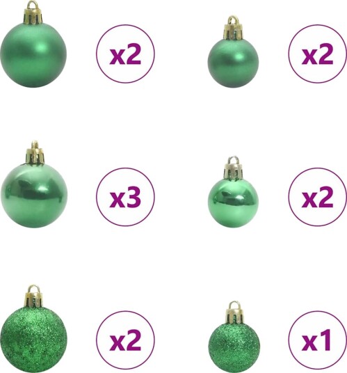  Juletre med 150 LED med stativ grønn 120 cm PE