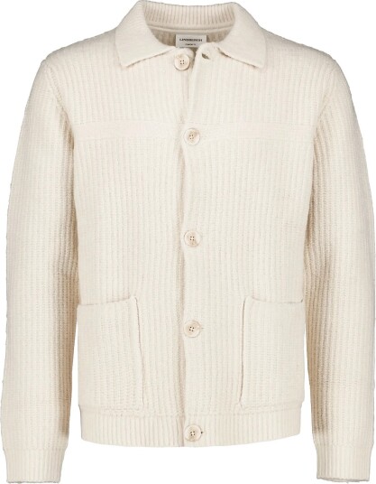Lindbergh Chunky Knitted Button Cardigan L/S   LT SAND MEL   S