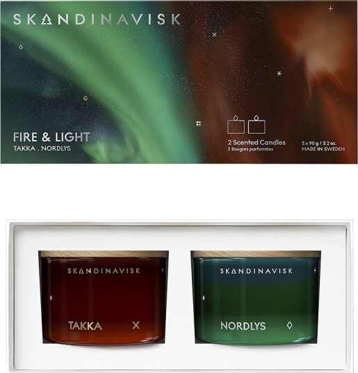 Skandinavisk Fire & Light Mini Candle Giftset 2 X 90G
