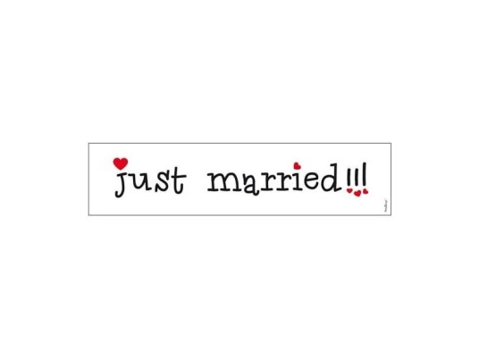 Nummerplade Just Married