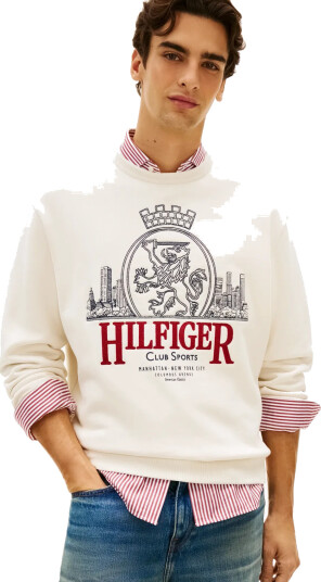Tommy Hilfiger Heritage Series Crest Sweatshirt Cream L Tommy Hilfiger Heritage Series Crest Sweatshirt Cream L