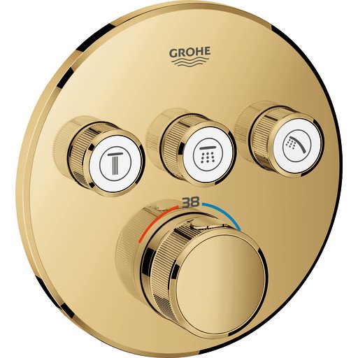 Grohe Grohtherm SmartControl Termostat Med 3 uttak, Cool Sunrise