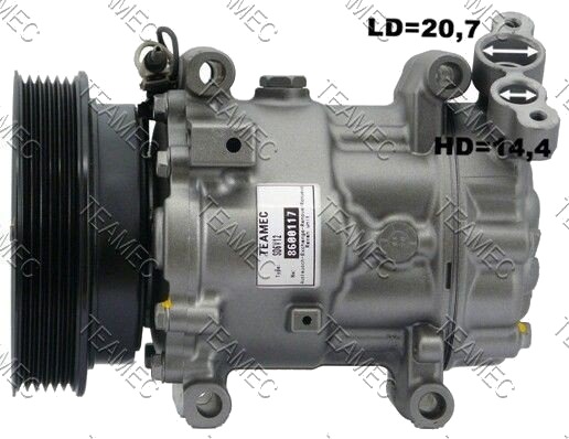 AC-kompressor TEAMEC 8600117