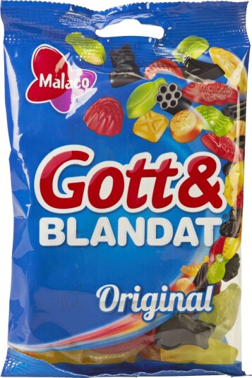 Godt og Blandet Original Blanding av Vingummi og Lakris 50 gram