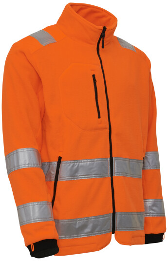 Elka Synlighetsfleecejakke Zip In 150014r Oransje Str. 5XL