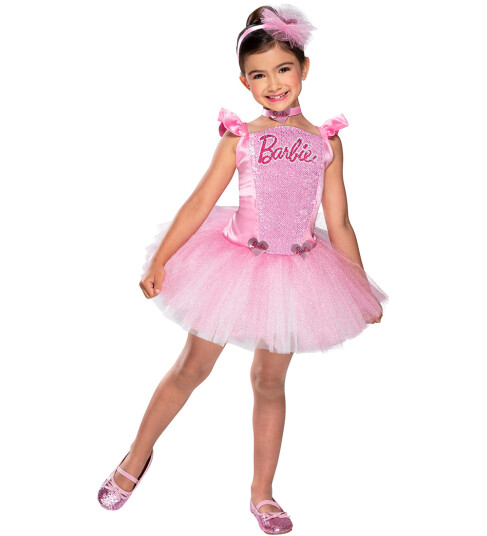 Rubies Kostymer Barbie Ballerina 9 10 år 134 140 Kostymer Rosa