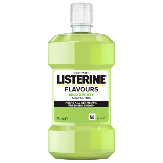 Listerine Munnvann Smaker Mild & Minty 250 ml. Listerine Munnvann Smaker Mild & Minty 250 ml.