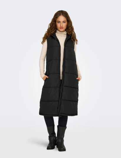 ONLY Onlalina Long Waistcoat Otw Noos   Black   M