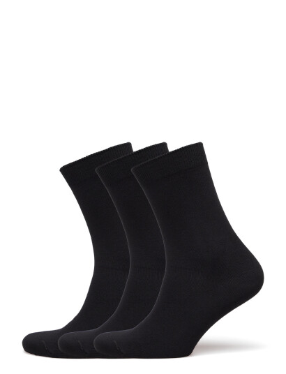 Movesgood Socks Bamboo 3-Pack Women - Black - 37-41