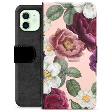 iPhone 12 Premium Lommebok-deksel Romantiske Blomster iPhone 12 Premium Lommebok-deksel Romantiske Blomster