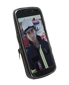 Krusell Classic - Eske For Mobiltelefon - Lær - Grå, Svart - For Samsung Galaxy Nexus