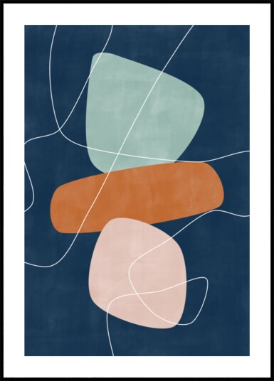 Balanced Organic Shapes Plakat / 70x100