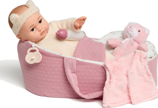 Cloudberry Castle Dukke Med Babynest, 40 cm